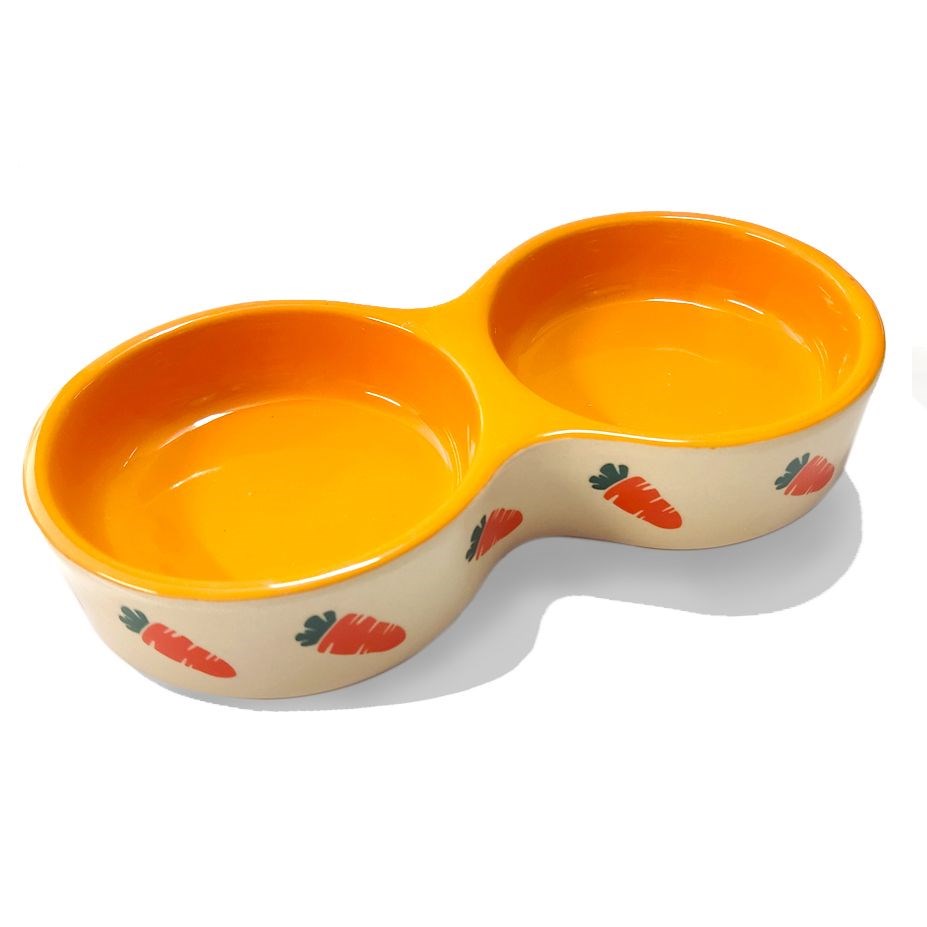 Carrot double dish bowls