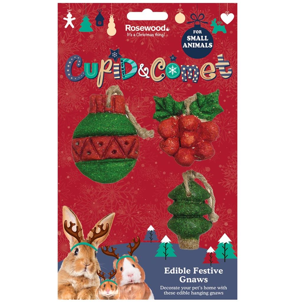 Christmas Rabbit Treats Edible Wood Gnaws