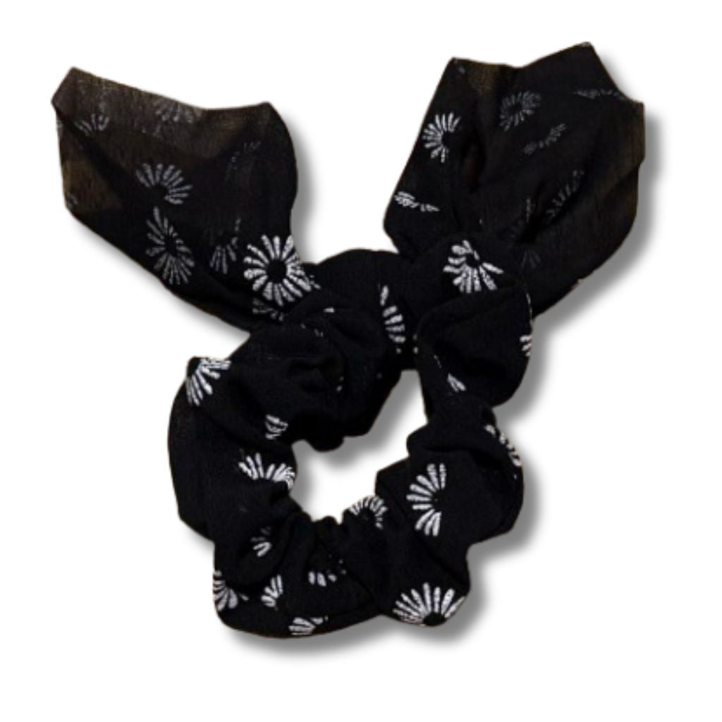 Long Bow Hair Scrunchies