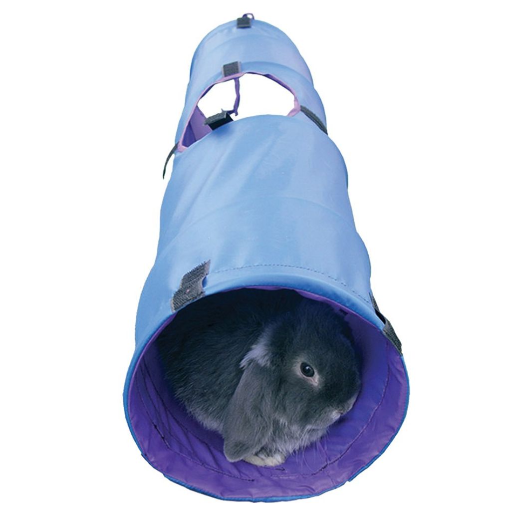 Durable rabbit tunnel for pet rabbit enrichment and play
