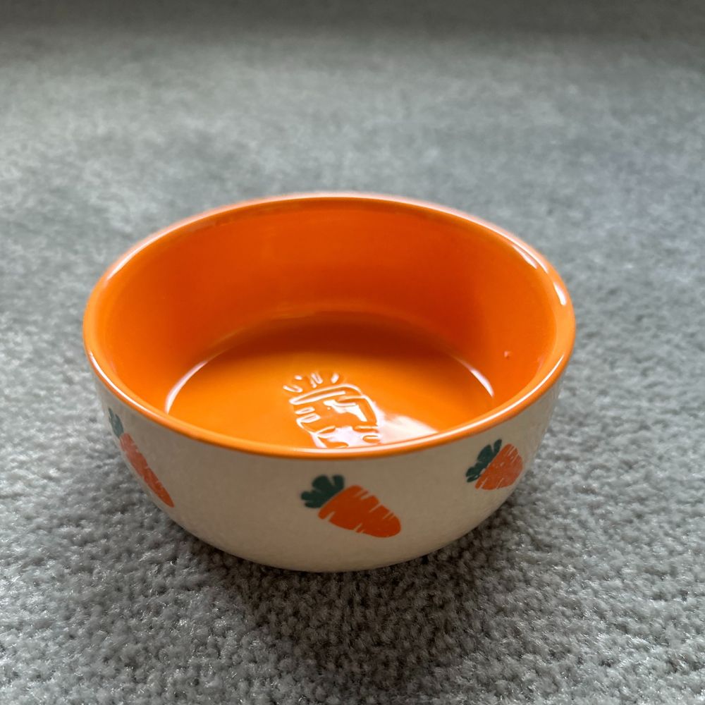 Rabbit food bowl