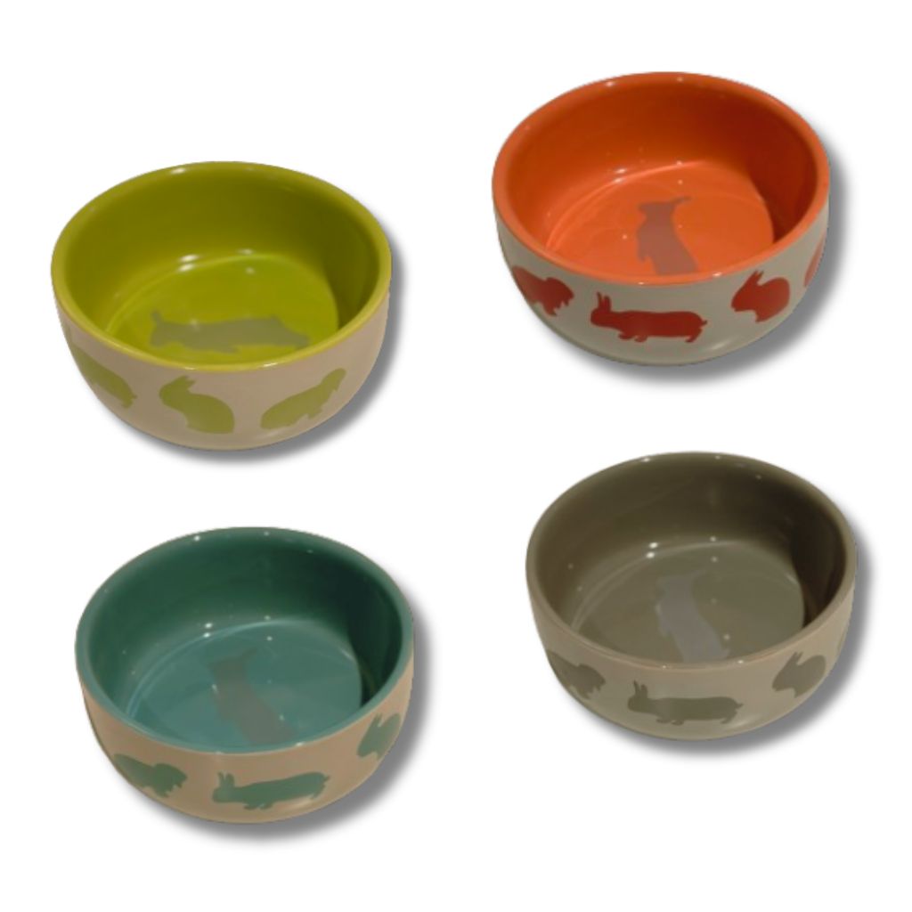 Trixie Rabbit bowls ceramic